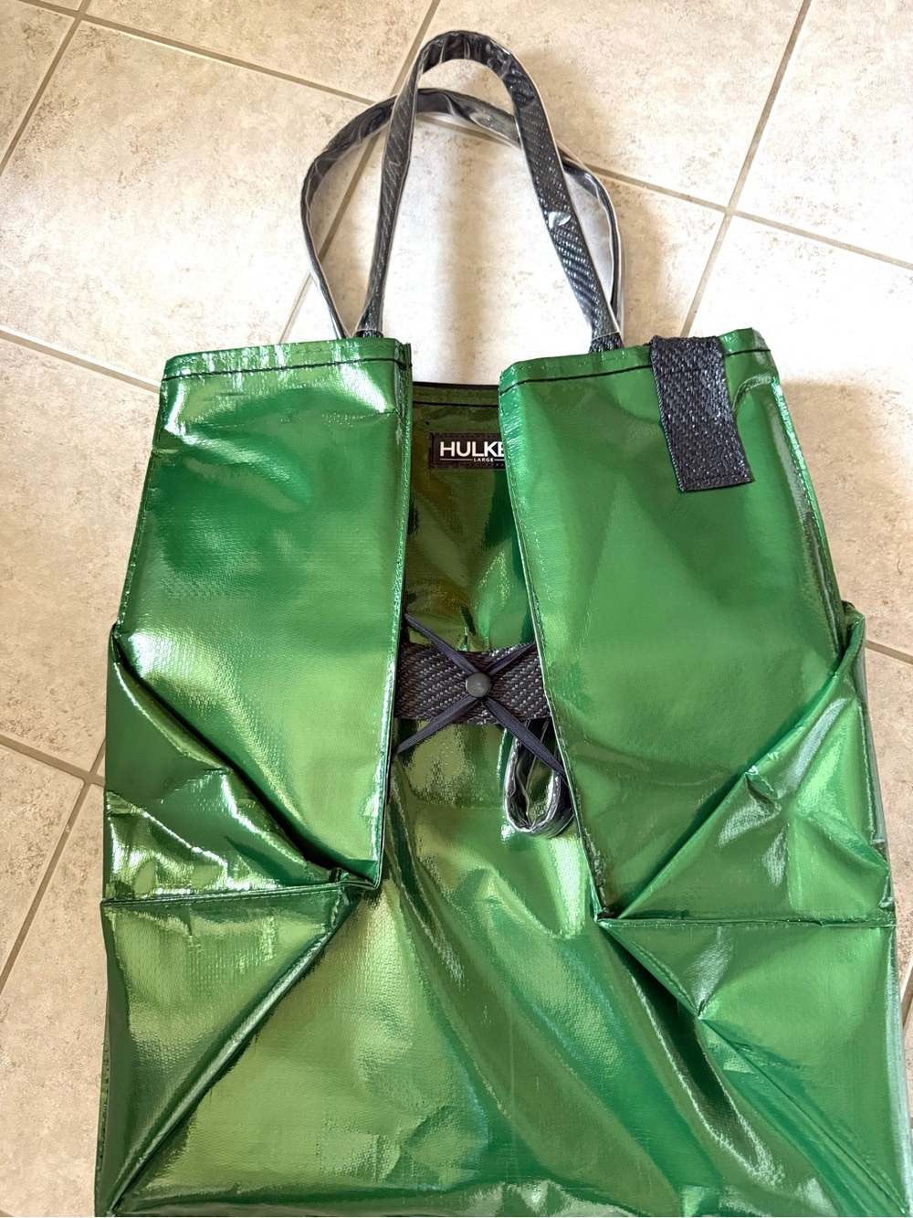 Hulken Metalliac Green  Signature Rolling Tote Bag - Picture 6 of 13